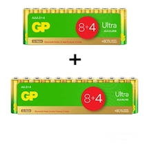 GP Batteries Ultra Alkalin 12AA+12AAA Özel Pil Paketi 24'lü