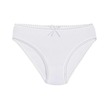6 Adet Yıldız Bayan Modal Dantelli Bikini Külot Beyaz 3900 Beyaz