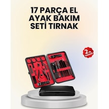 Zenvia 17 Parçalık Deri Kaplamalı Manikür Seti Znv2026
