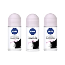 Nivea Black&White Invisible Clear Kadın Roll-On Deodorant 50 ML x 3