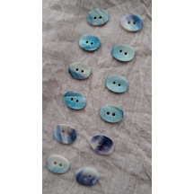 Doğal Hakiki İnci Midye Kabugu Düğme 10 Mm 15 Adet