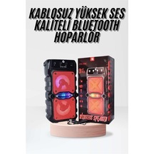 Tnabilir - 454 - Kablosuz Bluetooth Hoparlör Uzun Pil Ömrü - Concepta - Led Işıklı