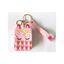 Unicorn Popit Renkli Çocuk Çantası Para Çantası Oyuncak Unikorn 9 Cm. Pop It