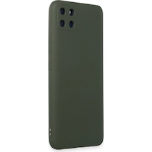 Realme C11 Kılıf Nano İçi Kadife Silikon - Koyu Yeşil Çr