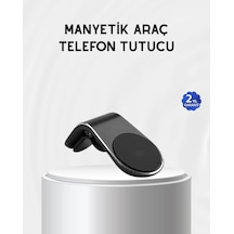 Araç İçi Manyetik Telefon Tutucu Güçlü Klipsli Ve 360 Derece Ayarlanabilir 1 Adet