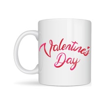 Valentine S Day Porselen Kupa Model 3 Aşk Temalı Özel Tasarım Kahve & Çay Kupası , Sevgililer Günü Hediyesi Diğer