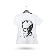 Atatürk Baskılı Penye Kısa Kollu Tişört (Kız-Erkek)