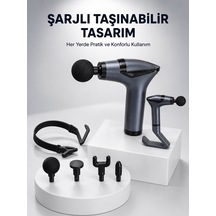 3in1 Fonksiyonel Şarjlı Masaj Aleti Ayak Yüz Vücut Masajı Yeni Nesil Düz Renkli