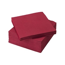 Servis Peçete Ikea 40X40 Cm 50 Adet Koyu Kırmızı Renkli Peçete (530216785)