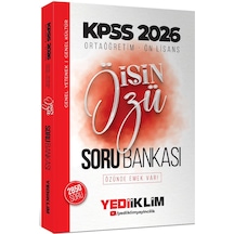 Yediiklim Yayınları 2026 Kpss Ortaöğretim Ön Lisans İşin Özü Tek Kitap Soru Bankası 2850 Soru