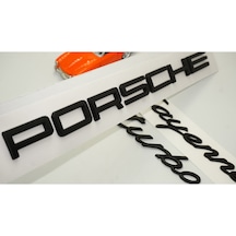 Porsche Cayenne Turbo Bagaj 3M 3D Abs Yazı Logo Amblem Seti (549165831)