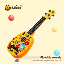 B.duck Ukulele Müzik Aydınlanma Oyuncakları Kolay Oynatma Ve Ayarlama Beyler Ve Bebeğin Duyusal Ab Egzersiz Yapması İçin Uygun-sarı