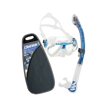 Cressi Penta - Alpha Maske Şnorkel Set Clear - Blue Çok Renkli