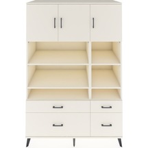 Kronos Dolap 10 Raflı 4 Çekmeceli 3 Kapaklı 132x59x195 Aytaşı-aytaşı/aytaşı Aytası/aytası