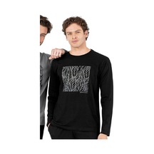 6066 Erkek Uzun Kollu Bisiklet Yaka Pijama Takımı-siyah Siyah