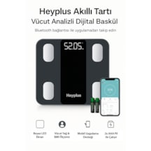 Dijital Baskül Akıllı Tartı - Yağ Su Kas Ölçerli Vücut Analiz Baskülü