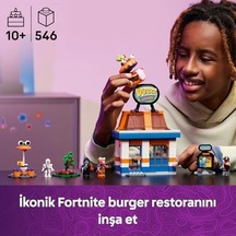 Fortnite Durrr Burger Restoranı 77076-10 Yaş Üzeri Çocuklar İçin Bronz Bombacı, Burger Bey, Ruh Emici Ve İskelet Minifigürleri İçeren Video Oyunu Temalı Yaratıcı Oyuncak Yapım Seti 546 Parça