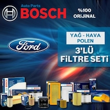 Ford Fiesta 1.6 Bosch  Filtre Bakım Seti 2013-2016 (495584817)