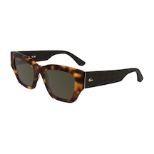 Lacoste L 6053s 214 52 Kadın Cat Eye Kırçıllı Kahverengi Kemik Güneş Gözlüğü Kahverengi