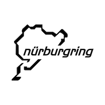 Nürburgring Oto Sticker Siyah 20 Cm