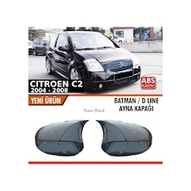 Citroen C2 Batman Ayna Kapağı Piano Black / 2004-2008