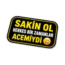 Mega Oto Market Acemi Şoför - Acemi Sürücü Magneti Tak Çıkar Manyetik Araba Bagaj Uyarı Levhası - Sakin Ol Herkes Bir Zamanlar Acemiydi