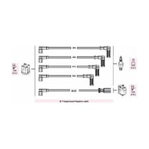 Buji+bobin Kablosu Uno 70 Sx Carb. 1.4 1994-00 Uno Turbo İe 1.3 1
