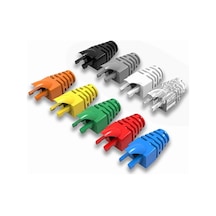 100 Adet - Yeni Nesil Cat5e / Cat6 Rj45 Koruyucu Kılıf Boot - Renkli