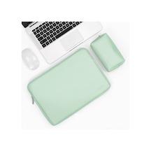 Baona Bn-q001 Pu Deri Laptop Çantası, Renk: Nane Yeşili + Güç Çantası, Boyut: 16/17 İnç