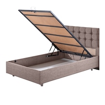 Venedik İkili Set, Venedik Baza Başlık Seti - Açık Kahve 90 x 200