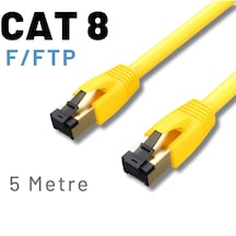 Irenıs 5 Metre Cat8 Kablo F/ftp Lszh Ethernet Kablosu, Sarı