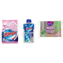 Bingo Tüm Renkler Toz Det. 8 Kg + Bulaşık 250 Ml + Parex 2 L 3'lü Set Diğer