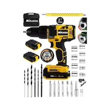 Mikasa Tools Technology 58 V 10 Ah Çelik Şanzuman Bakır Sargılı Çift Akülü Şarjlı Matkap Vidalama