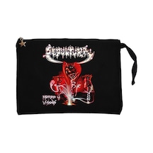 Sepultura Morbid Visions Siyah Clutch Cüzdan / El Çantası Siyah