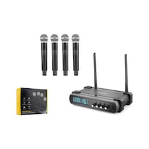 Hadron Hdx2792 Kablosuz 4-mikrofon Vhf Siyah Hadron Hdx2792 Kablosuz 4-mikrofon Vhf Siyah