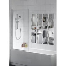 Uzun 4 Parça Dalgalı Boy Banyo Salon Tuvalet Duvar Aynası Şeffaf
