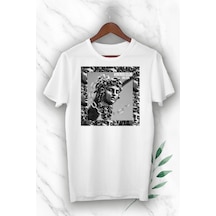 Tarzsokak Mitoloji Medusa Baskılı Tişört Beyaz