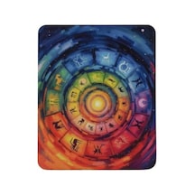 Baskılı Desenli Renkli Tip Kaymaz Taban Optik Bilgisayar Notebook Mouse Pad Maus Pad Astroloji