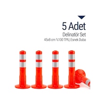 5'li Delinatör Set 45 x 8 CM Tpu. Esnek Duba