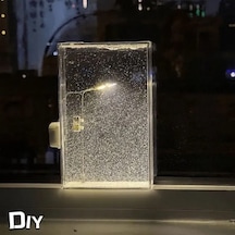 Moveevo Kendin Yap Kar Manzaralı Dekoratif Gece Lambası - Romantik Ve Sanatsal Işık Çok Renkli