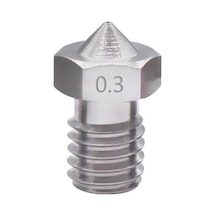 Koodmax 3d Yazıcı E3d V5-v6 Mk8 Extruder 1.75mm / 0.3mm Paslanmaz Çelik Nozzle M6
