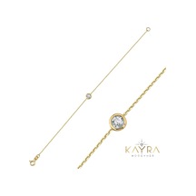 Kayra Mücevher Altın Bileklik Açb103 Sarı Altın