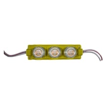 24 Volt Amber Sarı 3 Watt 3 Lü Lensli 3030 Reklamcı Modül 10 Adet