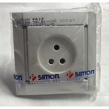 Simon 34 Beyaz Telefon Priz