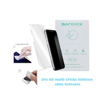 Samsung Galaxy Uyumlu A14 Nano Full Arka Kaplama Esnek Ultra İnce - Sandex - Epu Hd