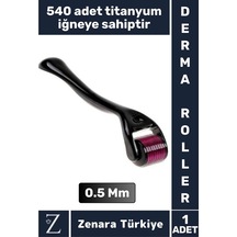 Premium 0.5 Mm 540 Titanyum İğneli Cilt Yenileyici Pürüzsüz Cilt Bakım Güzellik Aleti Derma Roller