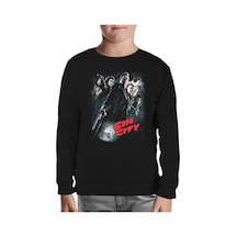 Sin City Siyah Çocuk Sweatshirt Siyah