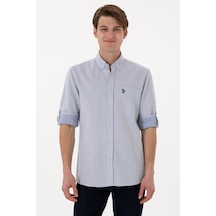 U.S. Polo Assn. Erkek Lacivert Regular Fit Cepli Gömlek 50306340-VR033