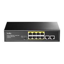 Cudy FS1010PG 8 Port 10/100 Mbps Poe + 2 Uplink Port Rack Mount Metal Switch