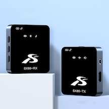 Sx85 1 Tx + 1 Rx Kare Akıllı Gürültü Azaltma Yaka Kablosuz Mikrofonu Type-c
